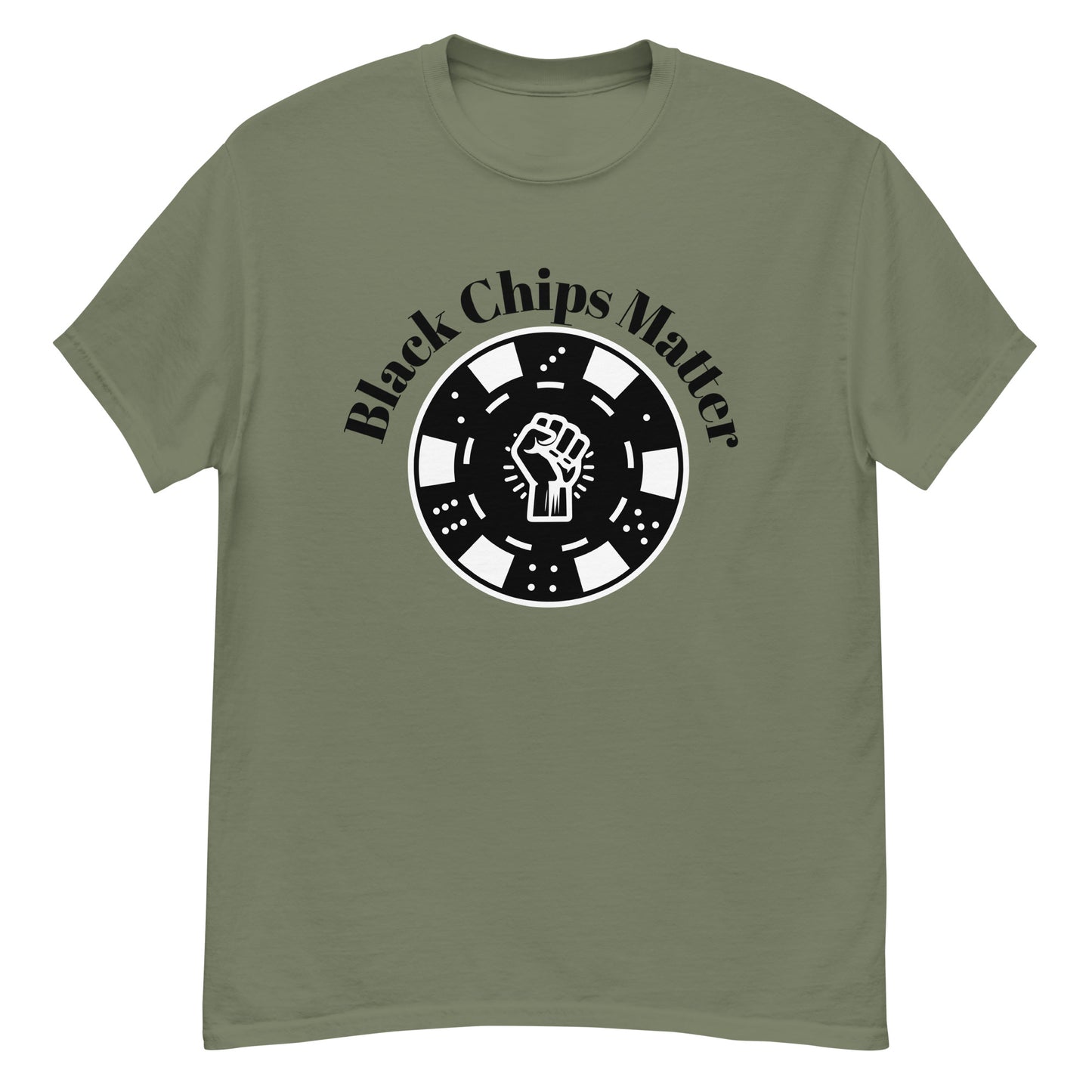 Black Chips Matter craps and dice shirt