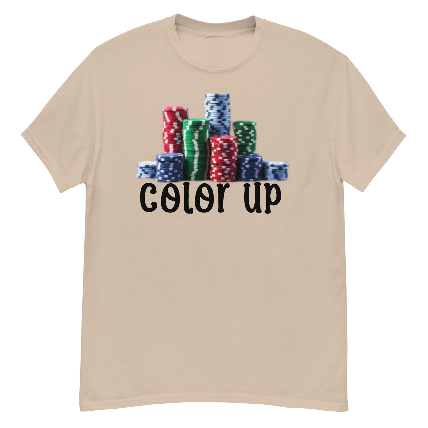 Color up chips craps and dice shirt
