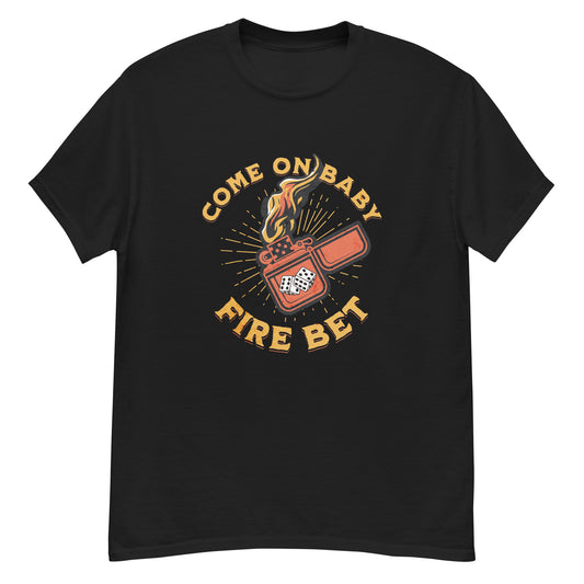 Fire Bet craps and dice shirt