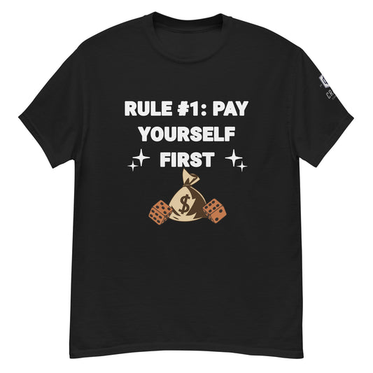 Rule #1 & #2 Front and Back craps and dice shirt 