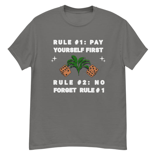 Rule #1 & #2 craps and dice shirt