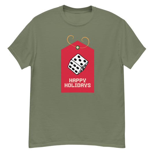 happy holidays craps and dice shirt