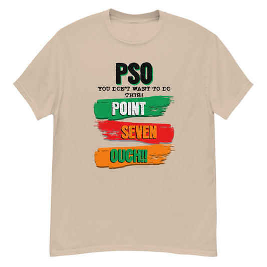point seven ouch craps and dice shirt