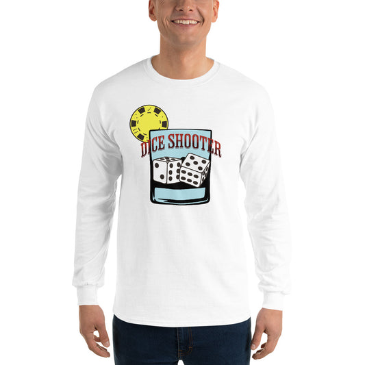 dice shooters craps and dice long sleeve shirt 