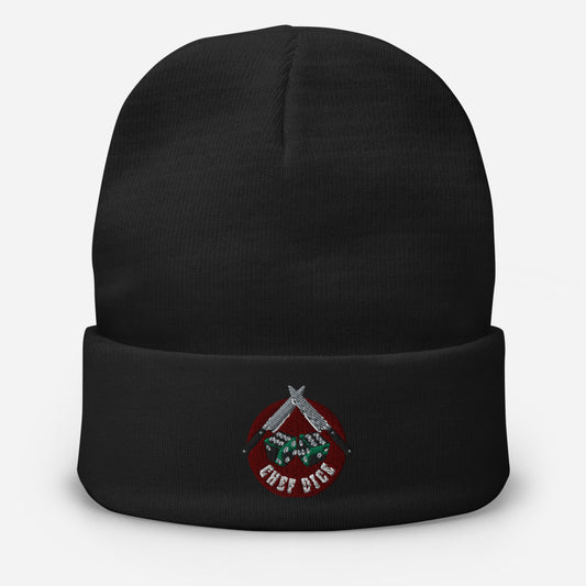 Chef Dice Embroidered Beanie